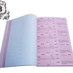 Ticket Book-Square Counter Book-pink color 10 books/box